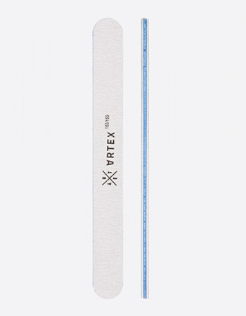ARTEX пилка для ногтей прямая узкая 150/150 грит  ARTEX пилка для ногтей прямая узкая 150/150 грит