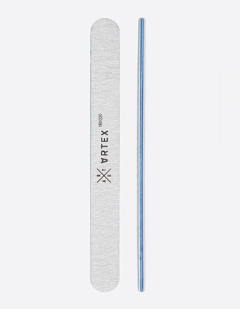 ARTEX пилка для ногтей прямая узкая 180/220 грит  ARTEX пилка для ногтей прямая узкая 180/220 грит