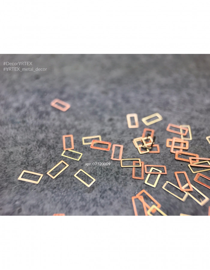 ARTEX прямоугольник золото 4х2 мм 0,2 гр. ARTEX прямоугольник золото 4х2 мм 0,2 гр.