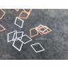 ARTEX ромб серебро 6х4 мм 0,2 гр. ARTEX ромб серебро 6х4 мм 0,2 гр.