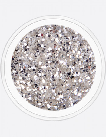Блестки серебро Ø 0,8мм  Блестки серебро Ø 0,8мм