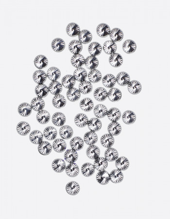 Диск граненный серебро 3х3 мм  Диск граненный серебро 3х3 мм