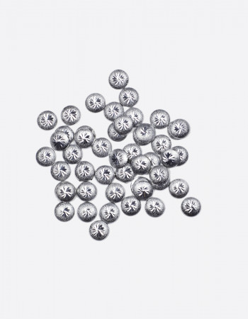 Диск шлифованный с узором серебро 3х3мм  Диск шлифованный с узором серебро 3х3мм