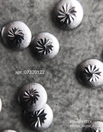 Диск шлифованный с узором серебро 3х3мм  Диск шлифованный с узором серебро 3х3мм