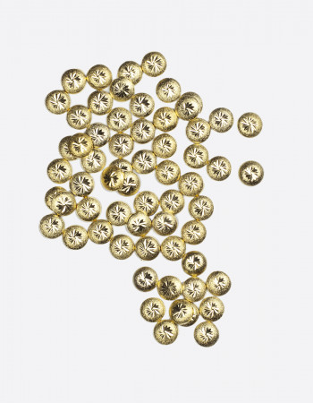 Диск шлифованный с узором золото 3х3мм  Диск шлифованный с узором золото 3х3мм