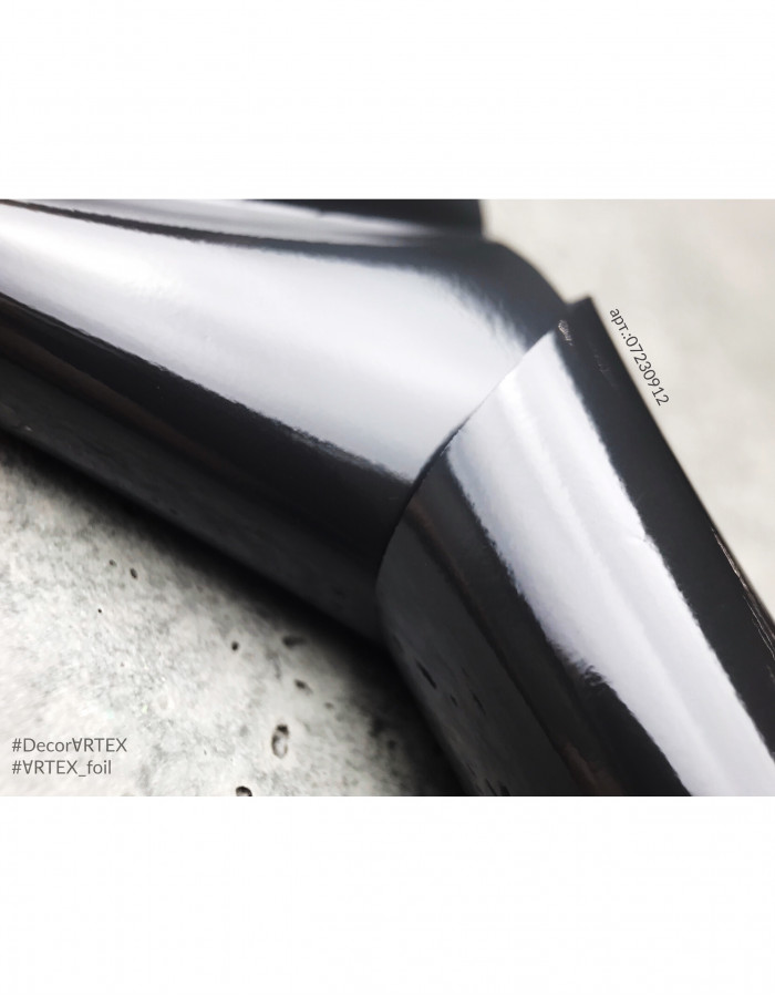 Фольга матовая черный 912