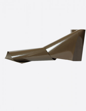 Фольга матовая коричневая 1м х 5см 116