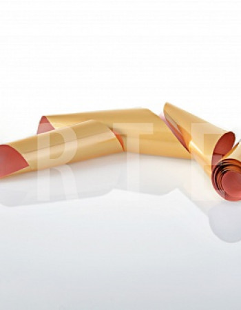 Фольга матовая неополитанское золото 1м х 4см  