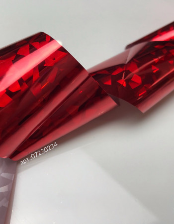 Фольга мозаика красный 4см х 1м 234