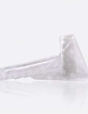 Фольга переводная белый узор 1м х 4см 038