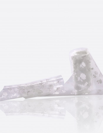 Фольга переводная белый узор 1м х 4см 039