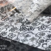 Фольга переводная белый узор 1м х 4см 048
