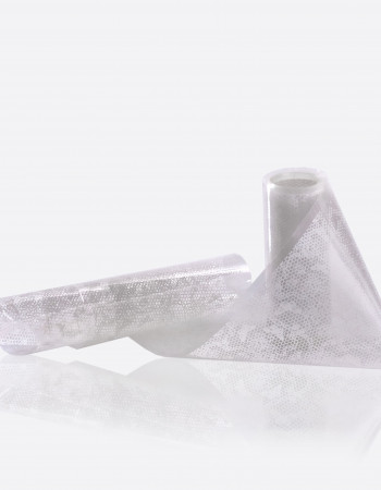 Фольга переводная белый узор 1м х 4см 049