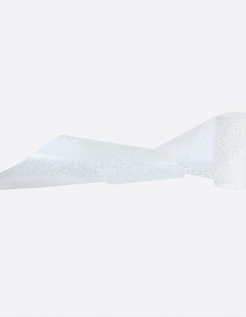 Фольга переводная белый узор 4см х 1м 224 Фольга переводная белый узор 4см х 1м 224