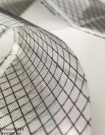 Фольга переводная черный узор 1м х 4см 057 Фольга переводная черный узор 1м х 4см 057