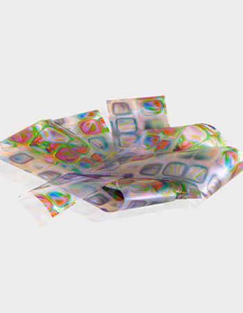 Фольга переводная цветной узор 085 Фольга переводная цветной узор 085