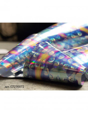 Фольга переводная цветной узор 1м х 4см 072 Фольга переводная цветной узор 1м х 4см 072