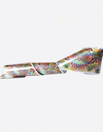 Фольга переводная цветной узор 1м х 4см 074 Фольга переводная цветной узор 1м х 4см 074