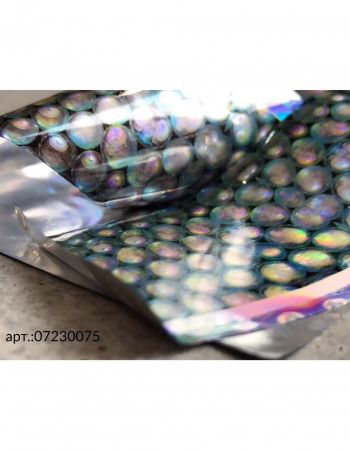 Фольга переводная цветной узор 1м х 4см 075 Фольга переводная цветной узор 1м х 4см 075