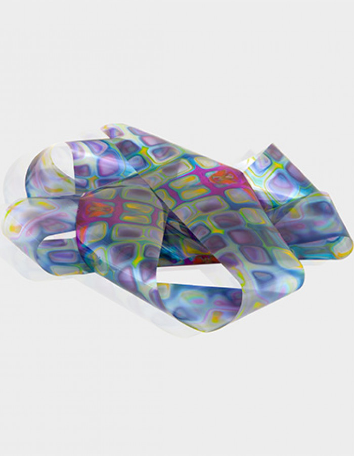 Фольга переводная цветной узор 1м х 4см 088 Фольга переводная цветной узор 1м х 4см 088