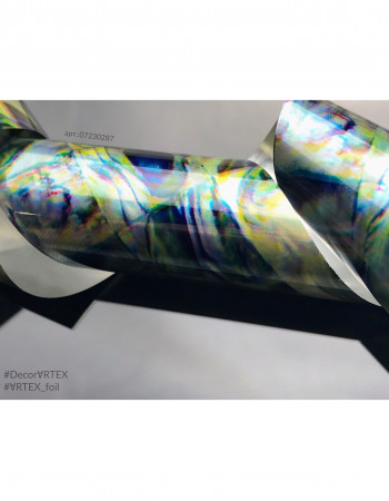 Фольга переводная цветной узор 287  Фольга переводная цветной узор 287