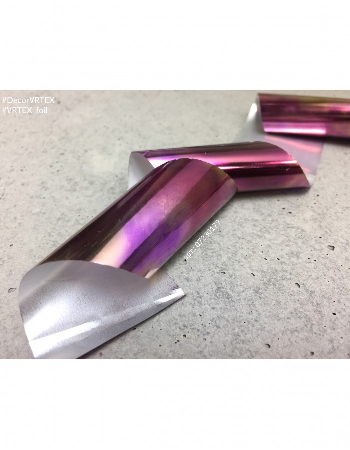 Фольга переводная цветной узор 4см х 1м 179 Фольга переводная цветной узор 4см х 1м 179