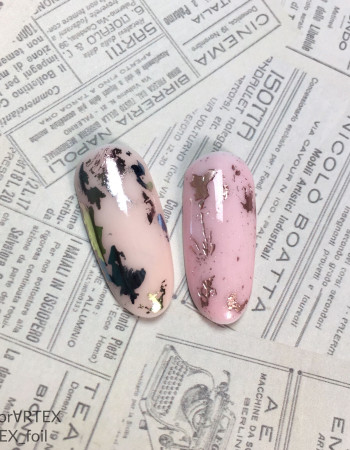 Фольга переводная цветной узор 4см х 1м 222 Фольга переводная цветной узор 4см х 1м 222