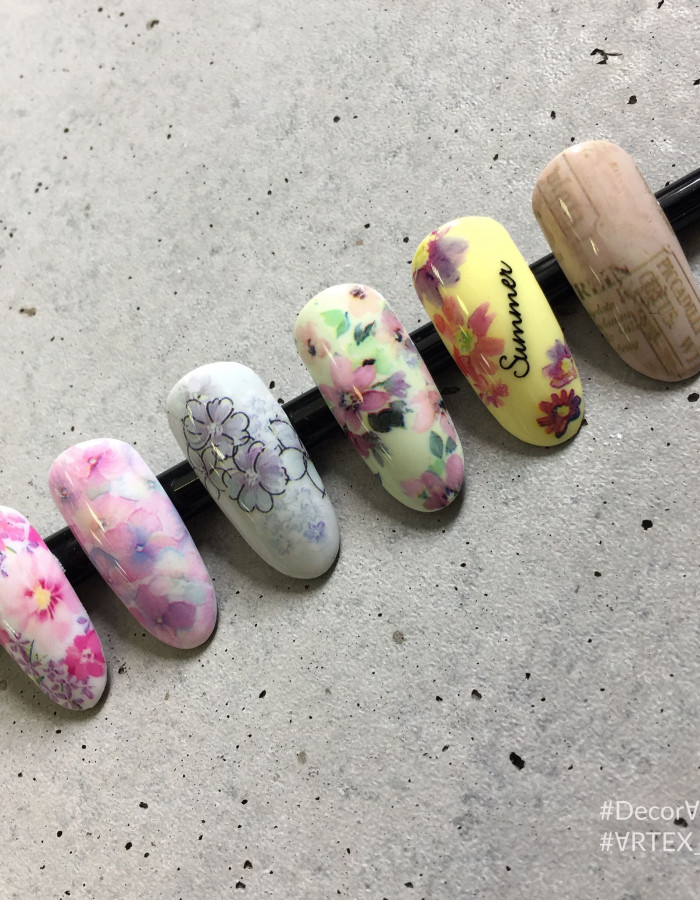 Фольга переводная цветной узор 4см х 1м 241 Фольга переводная цветной узор 4см х 1м 241