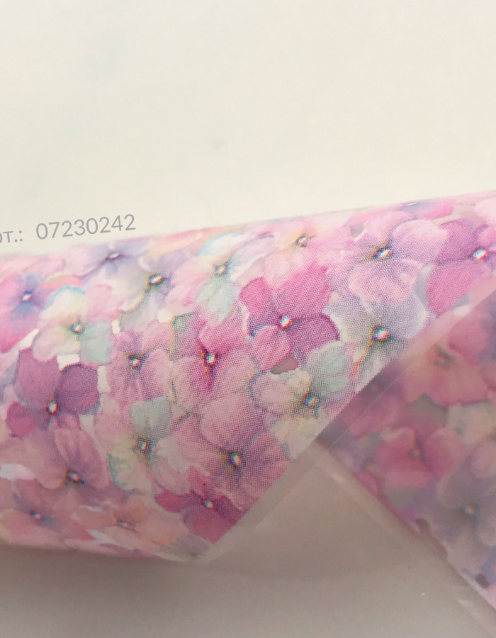 Фольга переводная цветной узор 4см х 1м 242 Фольга переводная цветной узор 4см х 1м 242