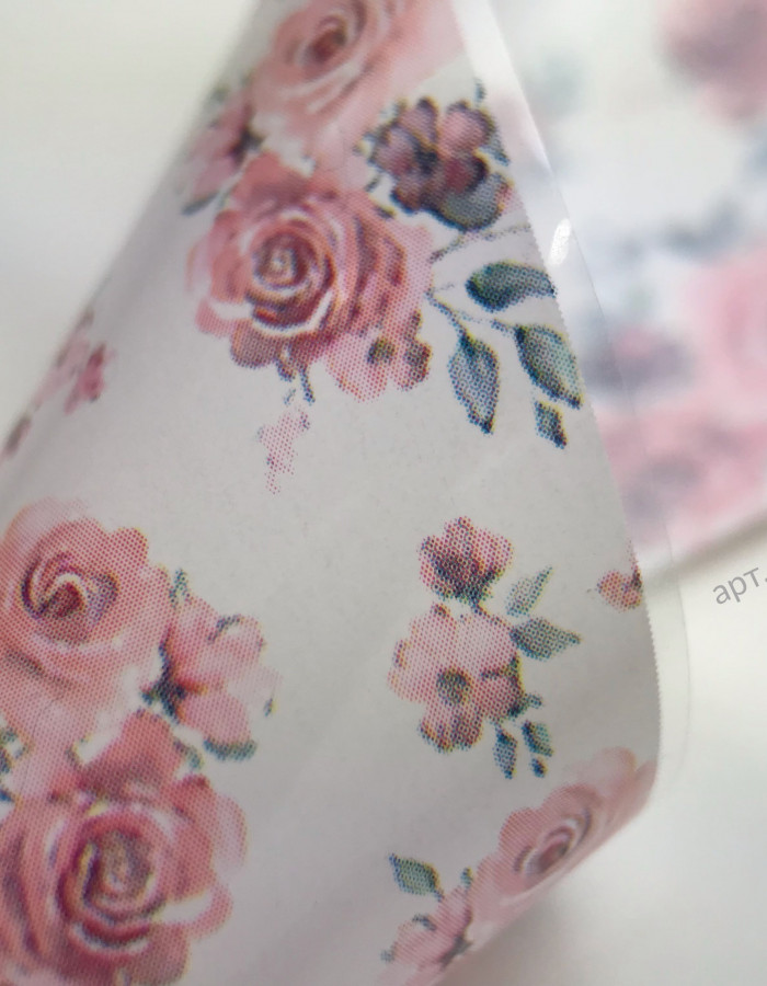 Фольга переводная цветной узор 4см х 1м 243 Фольга переводная цветной узор 4см х 1м 243