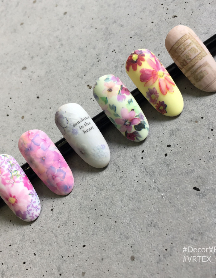 Фольга переводная цветной узор 4см х 1м 244 Фольга переводная цветной узор 4см х 1м 244