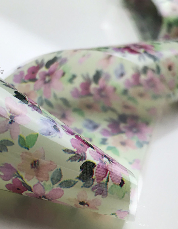 Фольга переводная цветной узор 4см х 1м 244 Фольга переводная цветной узор 4см х 1м 244