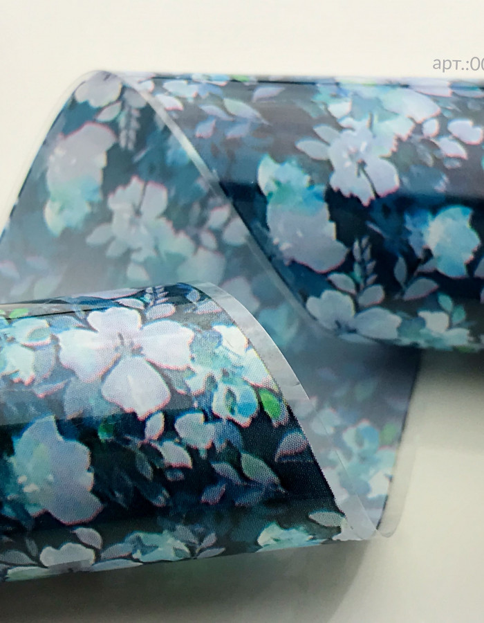 Фольга переводная цветной узор 4см х 1м 245 Фольга переводная цветной узор 4см х 1м 245