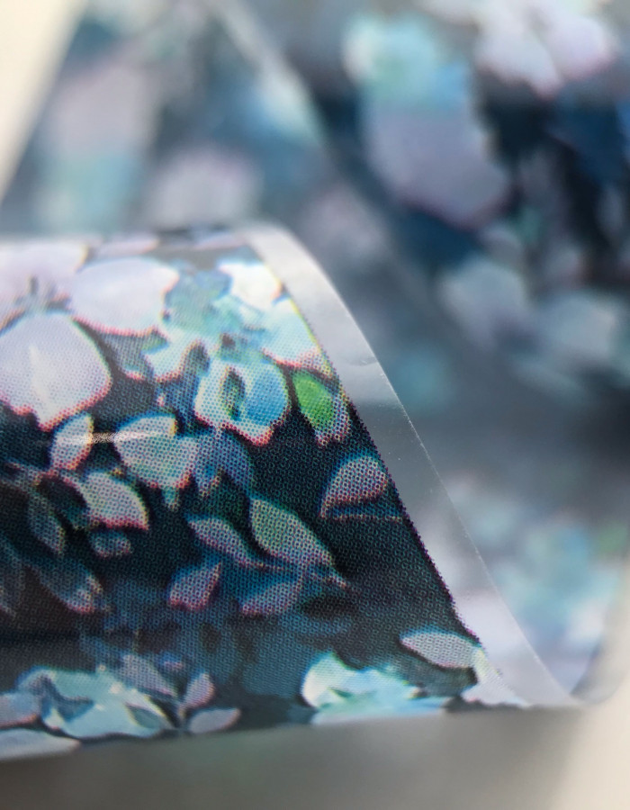 Фольга переводная цветной узор 4см х 1м 245 Фольга переводная цветной узор 4см х 1м 245