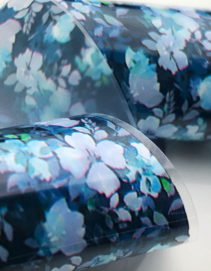 Фольга переводная цветной узор 4см х 1м 245 Фольга переводная цветной узор 4см х 1м 245