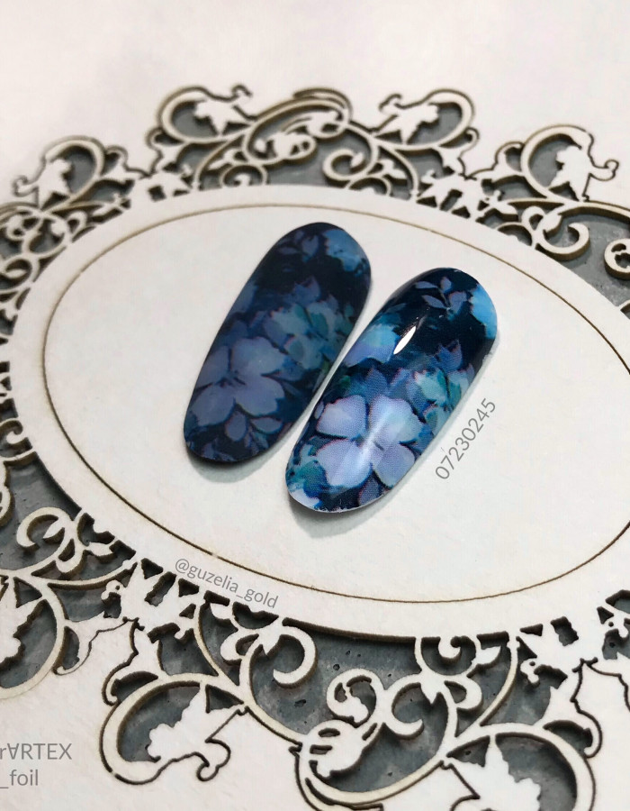 Фольга переводная цветной узор 4см х 1м 245 Фольга переводная цветной узор 4см х 1м 245