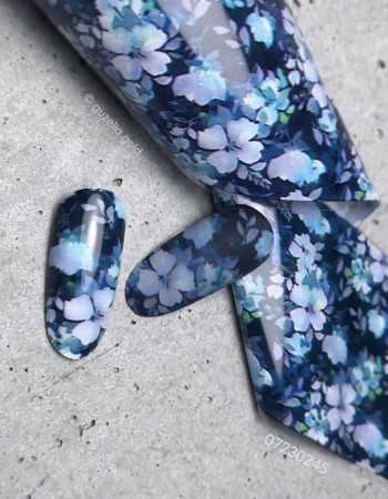 Фольга переводная цветной узор 4см х 1м 245 Фольга переводная цветной узор 4см х 1м 245