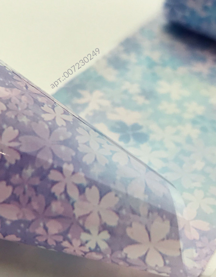 Фольга переводная цветной узор 4см х 1м 249 Фольга переводная цветной узор 4см х 1м 249