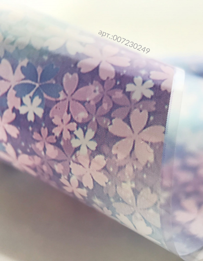 Фольга переводная цветной узор 4см х 1м 249 Фольга переводная цветной узор 4см х 1м 249