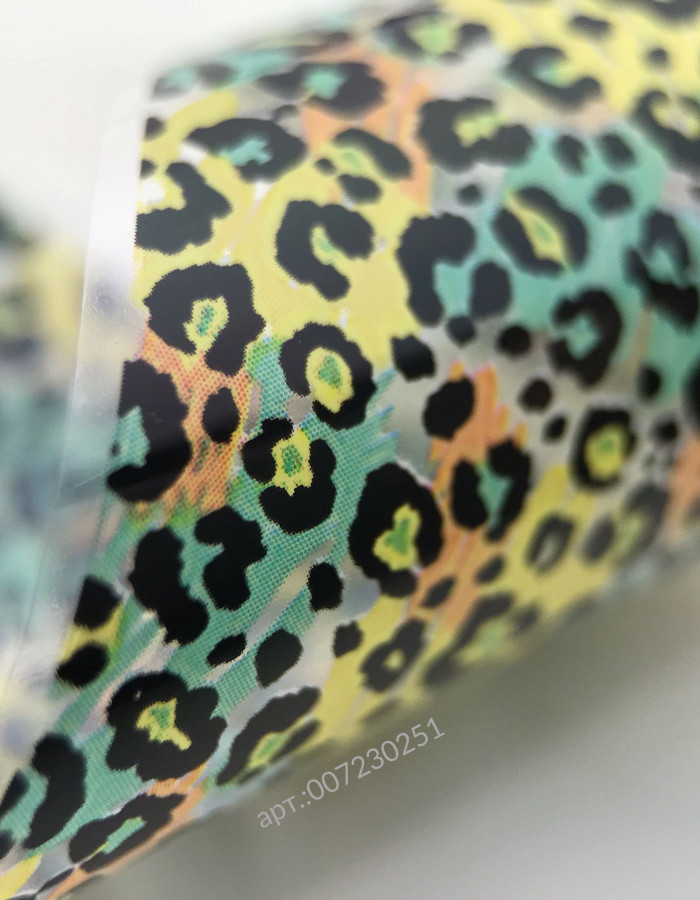 Фольга переводная цветной узор 4см х 1м 251