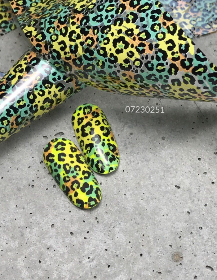 Фольга переводная цветной узор 4см х 1м 251