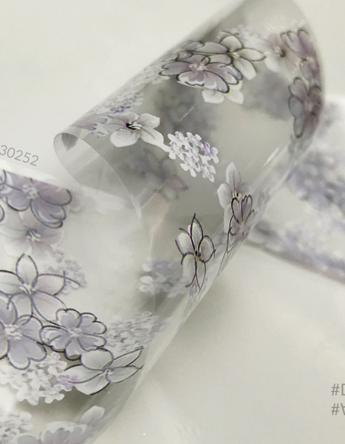 Фольга переводная цветной узор 4см х 1м 252 Фольга переводная цветной узор 4см х 1м 252