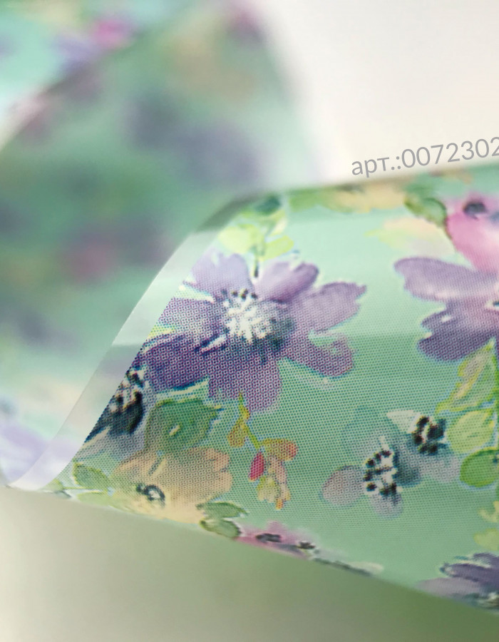 Фольга переводная цветной узор 4см х 1м 254