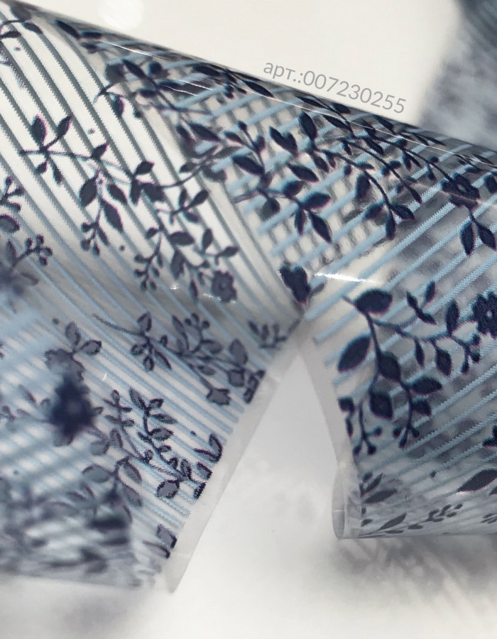 Фольга переводная цветной узор 4см х 1м 255 Фольга переводная цветной узор 4см х 1м 255