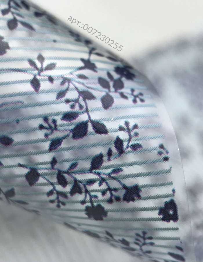 Фольга переводная цветной узор 4см х 1м 255 Фольга переводная цветной узор 4см х 1м 255