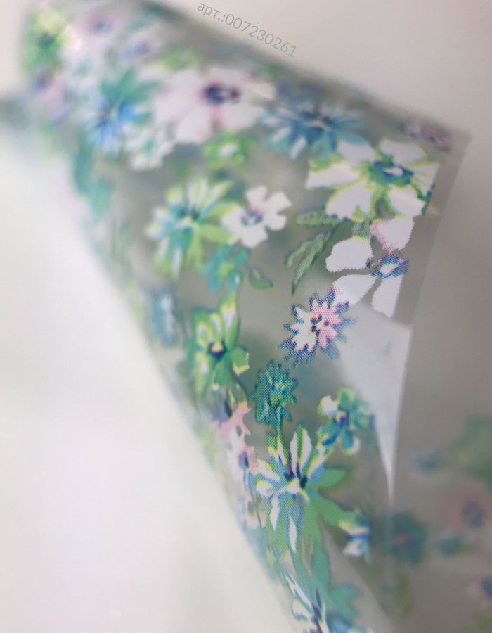 Фольга переводная цветной узор 4см х 1м 261 Фольга переводная цветной узор 4см х 1м 261