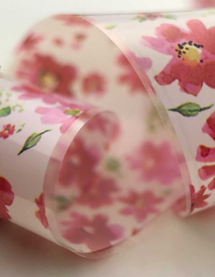 Фольга переводная цветной узор 4см х 1м 263