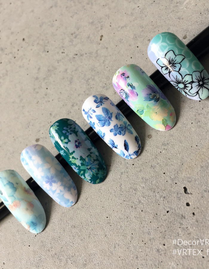 Фольга переводная цветной узор 4см х 1м 267 Фольга переводная цветной узор 4см х 1м 267