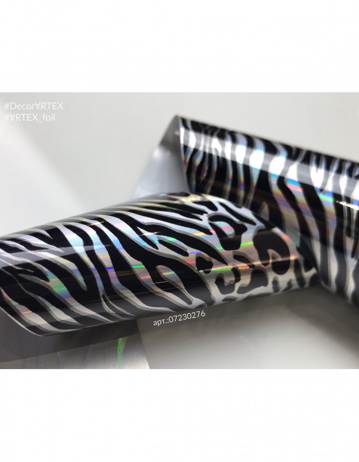 Фольга принт голография 4см х 1м 276 Фольга принт голография 4см х 1м 276