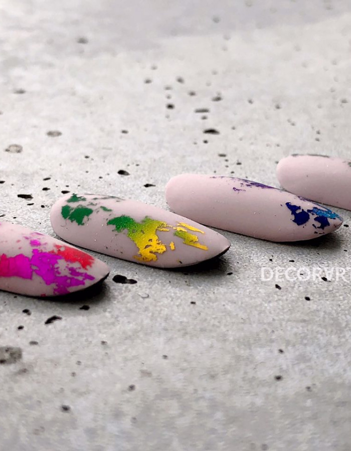 Фольга радуга 2,5см х 1м 032 Фольга радуга 2,5см х 1м 032